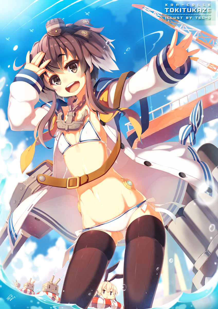 shimakaze, rensouhou-chan, and tokitsukaze (kantai collection) drawn by tel-o
