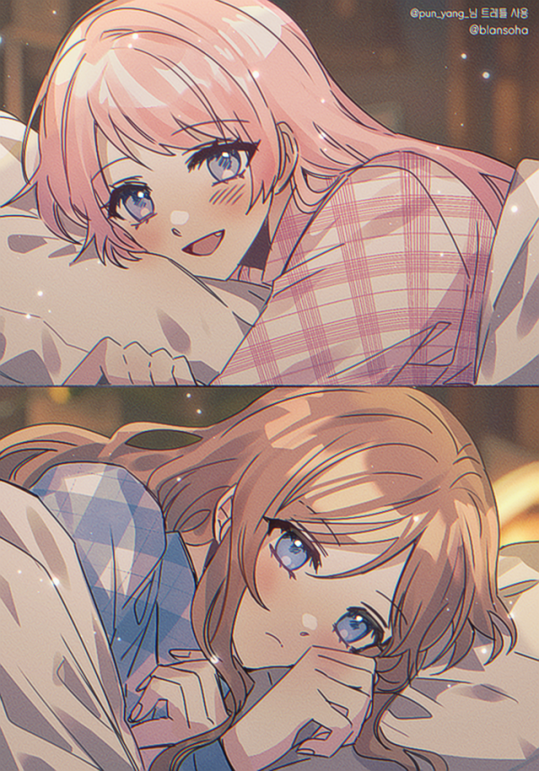 chihaya anon and nagasaki soyo (bang dream! and 1 more) drawn by soha_blan