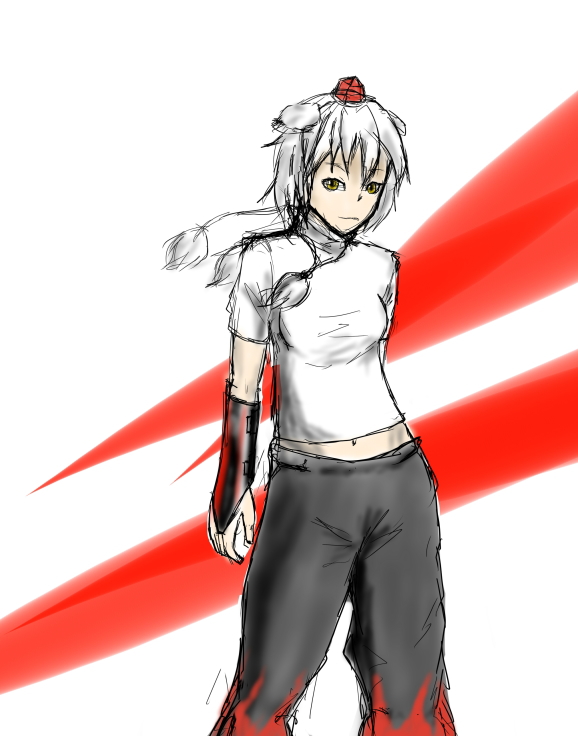 inubashiri momiji and faith connors (touhou and 1 more) drawn by deadfactory