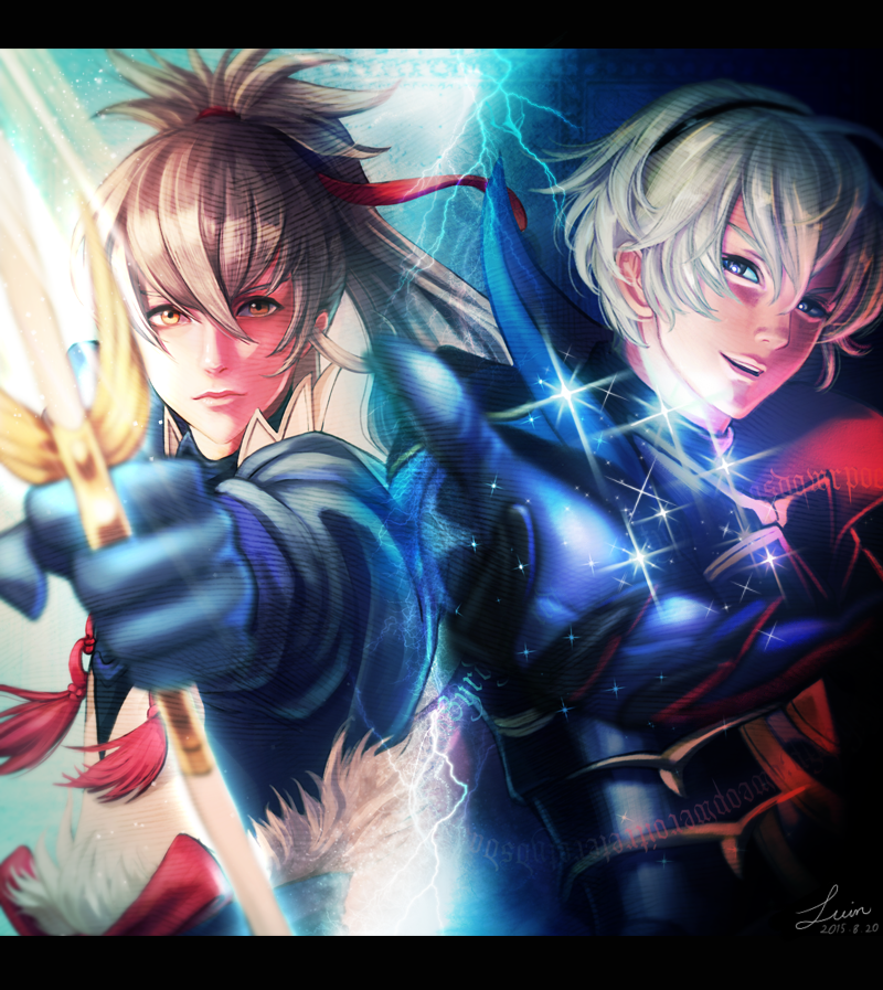takumi and leo (fire emblem and 1 more) drawn by luinmir