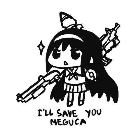 akemi homura (mahou shoujo madoka magica) drawn by deculture