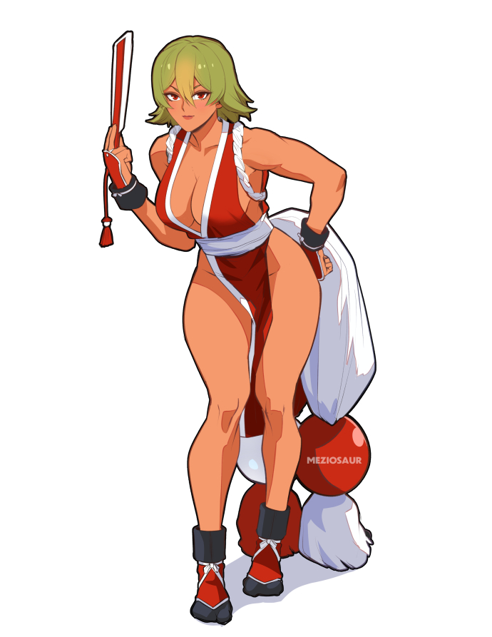shiranui mai and laegjarn (fire emblem and 3 more) drawn by meziosaur
