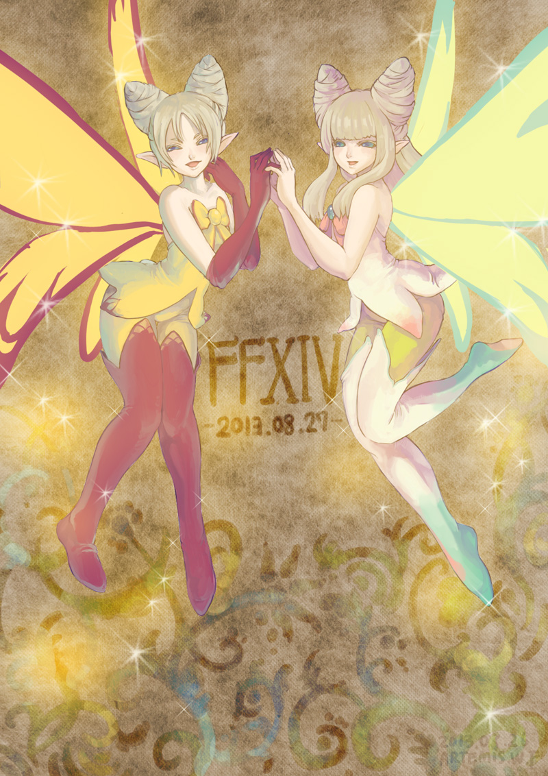 eos and selene (final fantasy and 1 more) drawn by artemis_wf