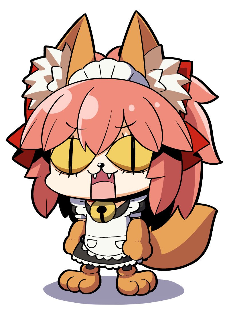 tamamo and tamamo cat (fate and 1 more) drawn by plover