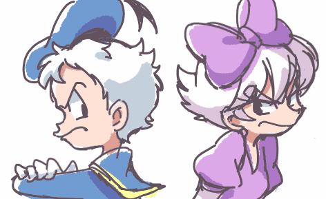 donald duck and daisy duck (mickey mouse & friends) drawn by tomatok0