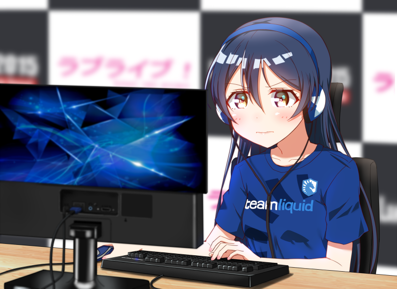 sonoda umi (love live! and 2 more) drawn by skull573