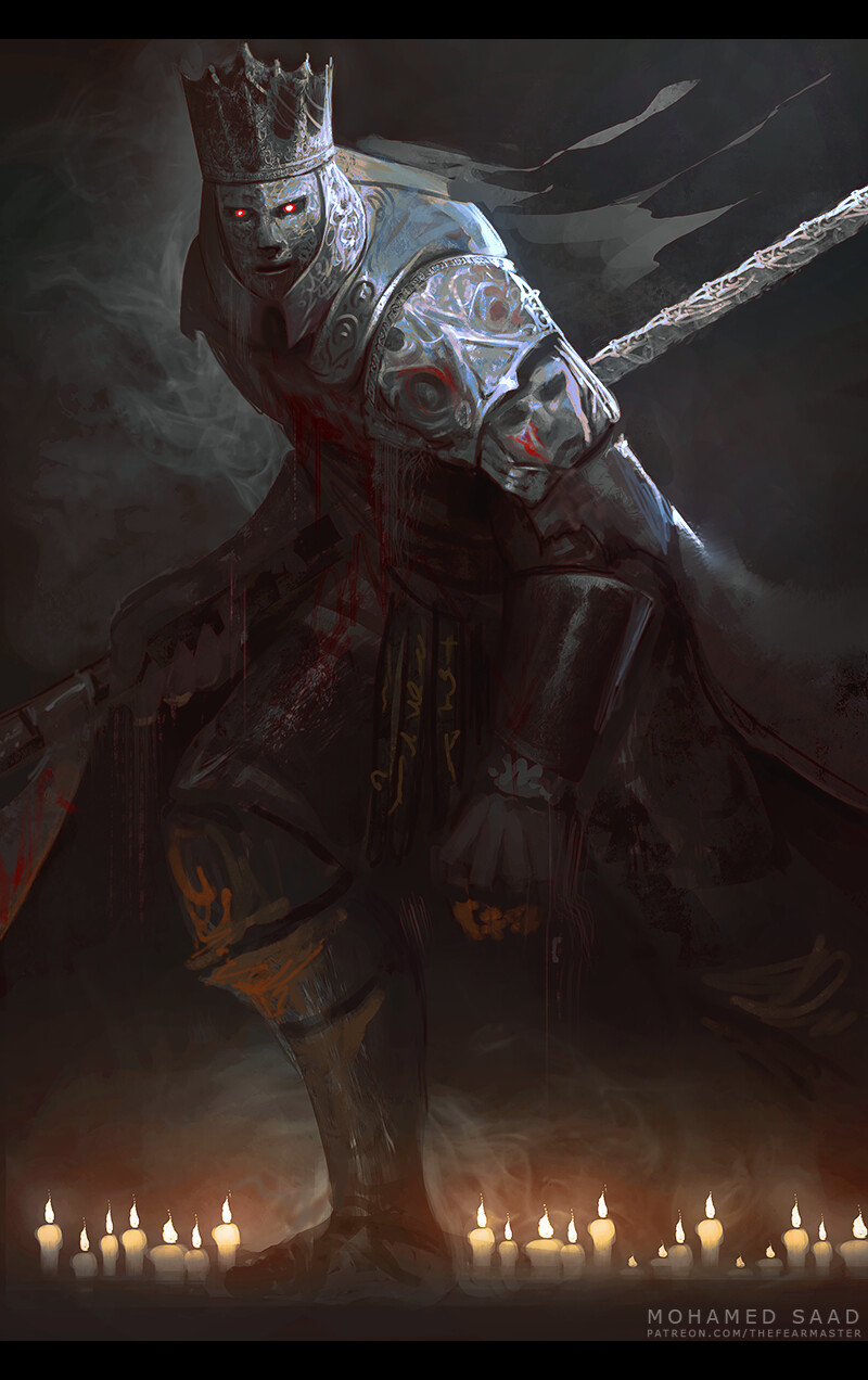 champion gundyr (dark souls and 1 more) drawn by thefearmaster