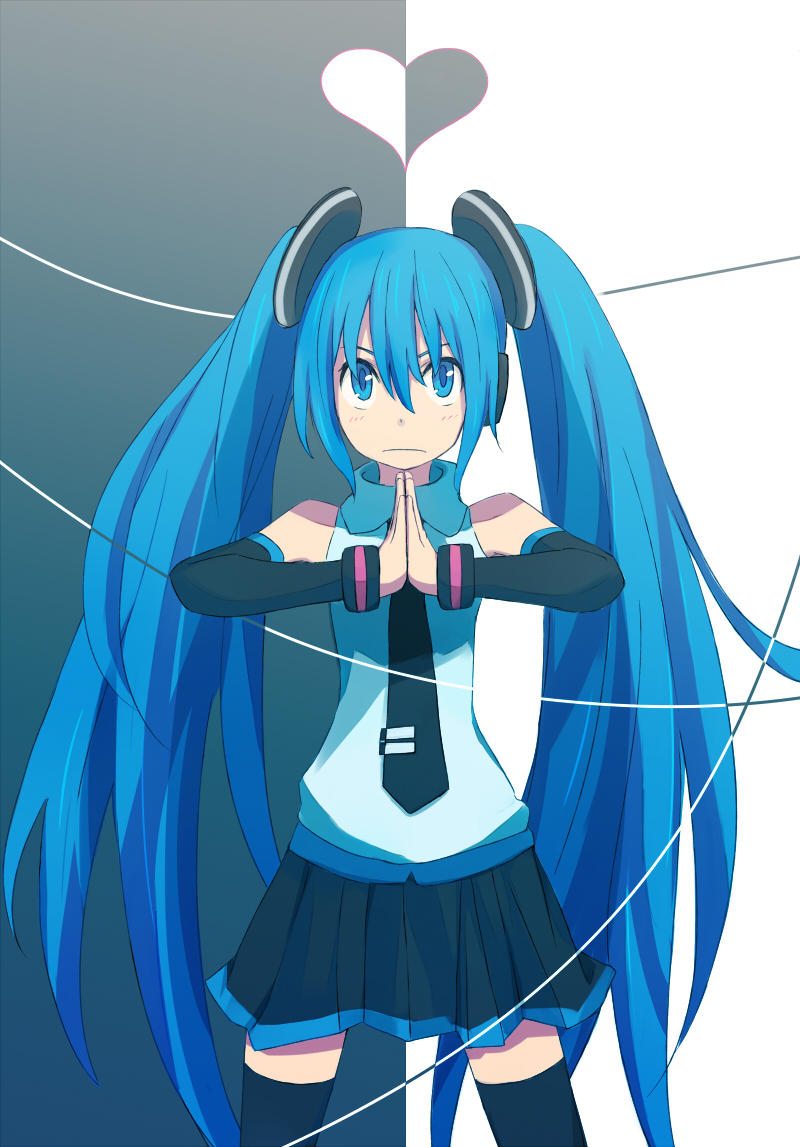 hatsune miku (vocaloid and 1 more) drawn by kosa_k