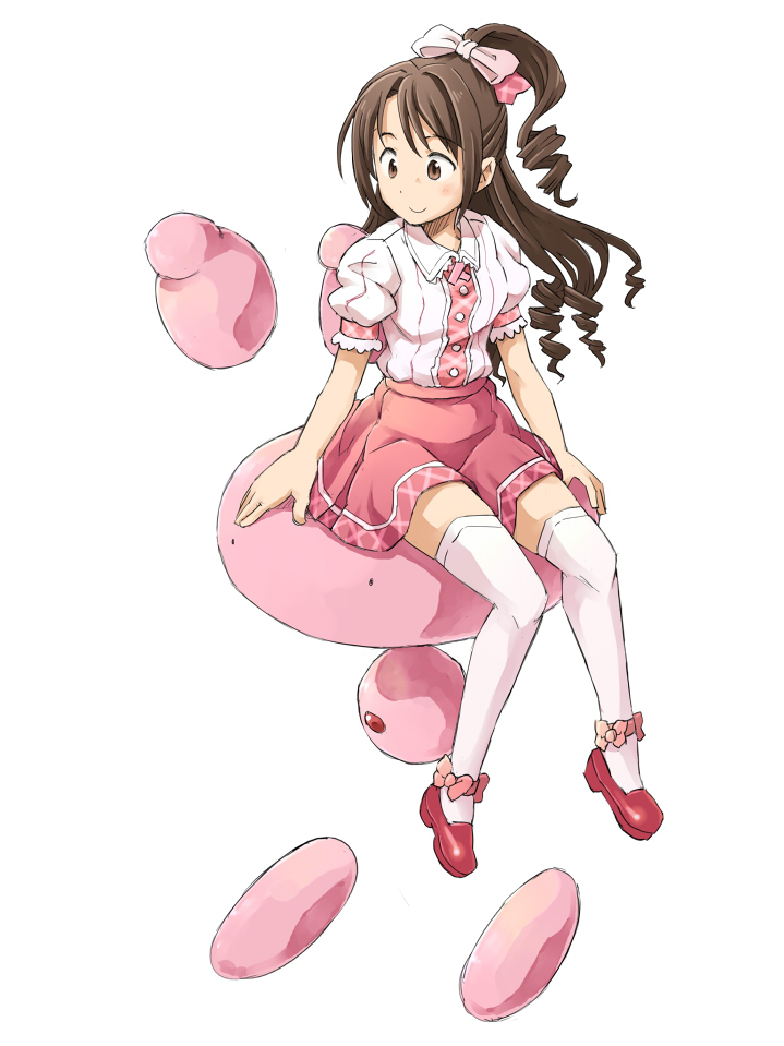 shimamura uzuki and sukapon (idolmaster and 2 more) drawn by sakura_(medilore)