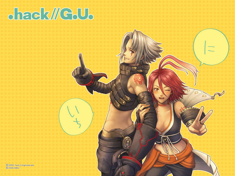 haseo and alkaid (.hack// and 1 more) drawn by biwa_(illustrator)