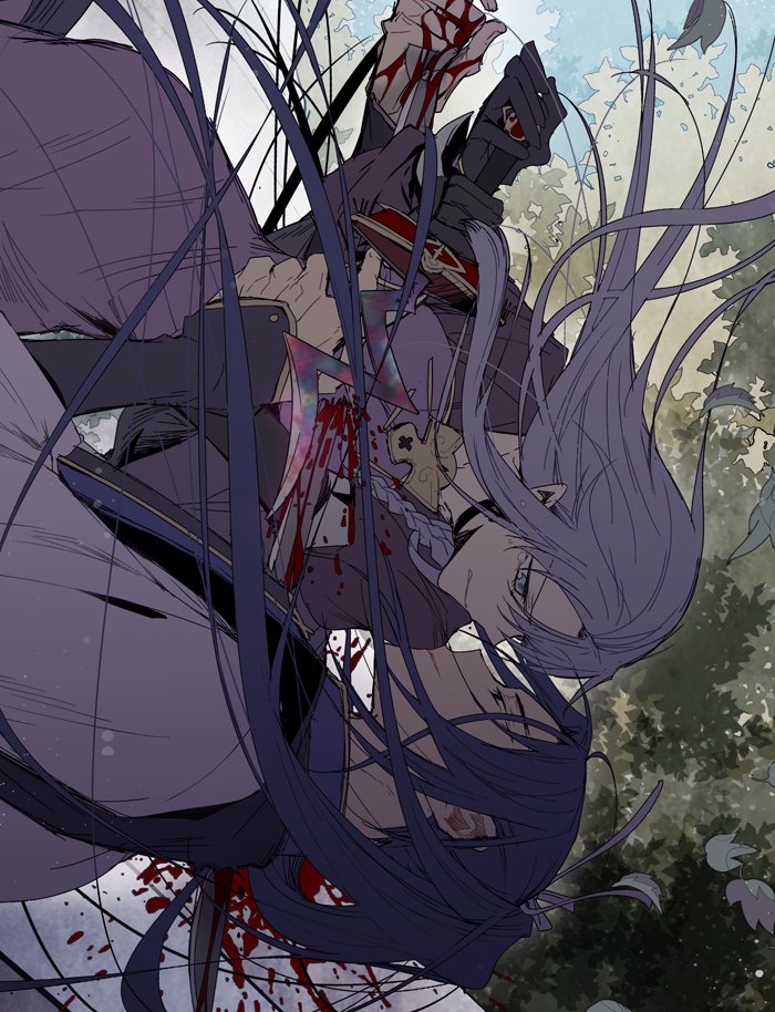 medea and sasaki kojirou (fate and 1 more) drawn by asamiyajy