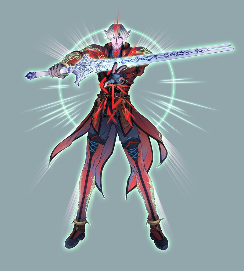 adventurer and rune fencer (final fantasy and 1 more) drawn by hagiwara_kazushi