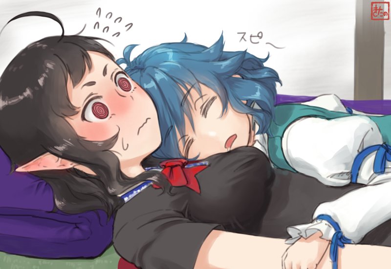 tatara kogasa and houjuu nue (touhou) drawn by kitano_(kitanosnowwhite)