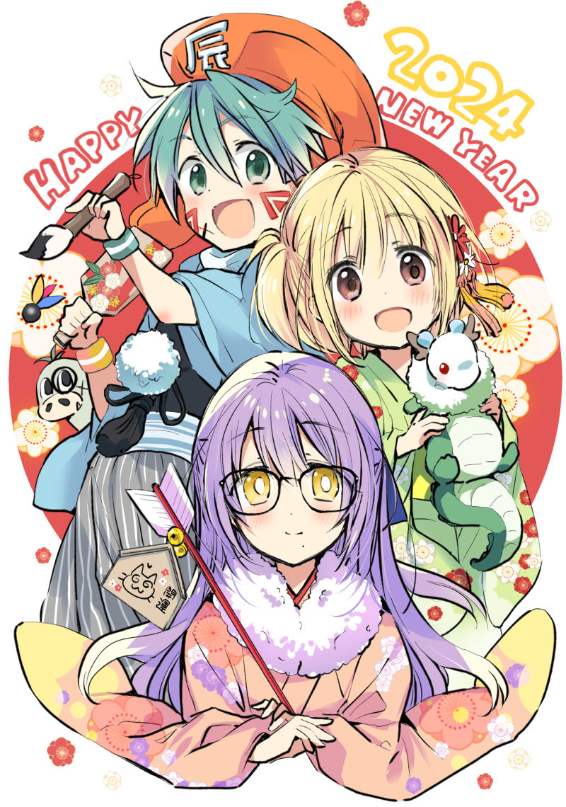 kunisaki shugo, grunty, hibiki, and chikamori sayaka (.hack// and 3 more) drawn by izumi_rei