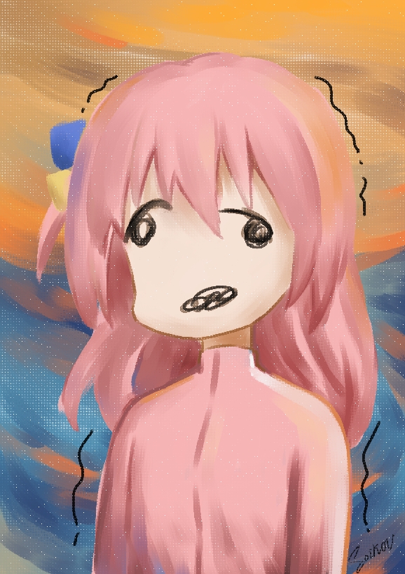 gotoh hitori (bocchi the rock!) drawn by zhthktk