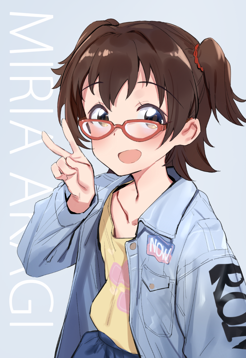 akagi miria (idolmaster and 1 more) drawn by djheycha