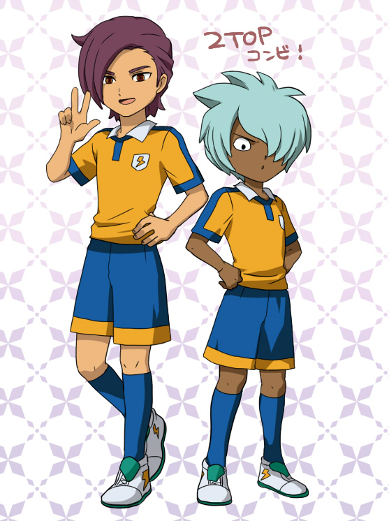 kurama norihito and minamisawa atsushi (inazuma eleven and 1 more) drawn by mizuhara_aki