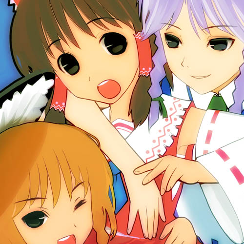 hakurei reimu, kirisame marisa, and izayoi sakuya (touhou) drawn by takashima