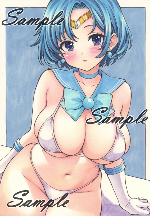 mizuno ami and sailor mercury (bishoujo senshi sailor moon) drawn by miyakooo0420