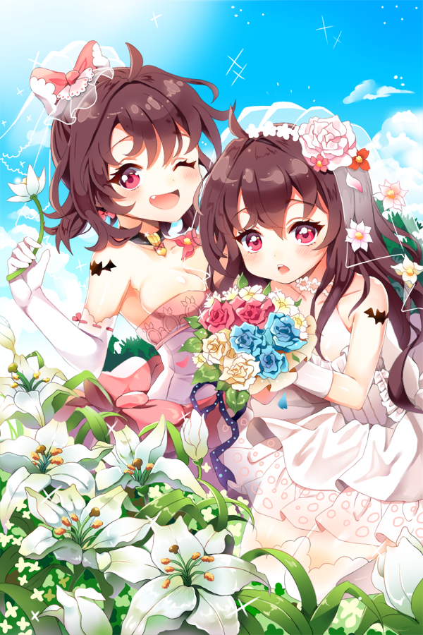 sion flina and rion flina (sword girls) drawn by shirley_(shirl2)