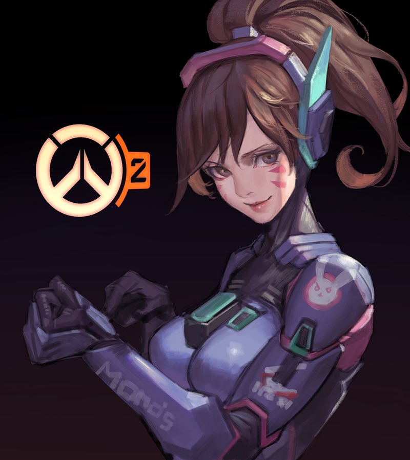d.va (overwatch and 1 more) drawn by phamoz