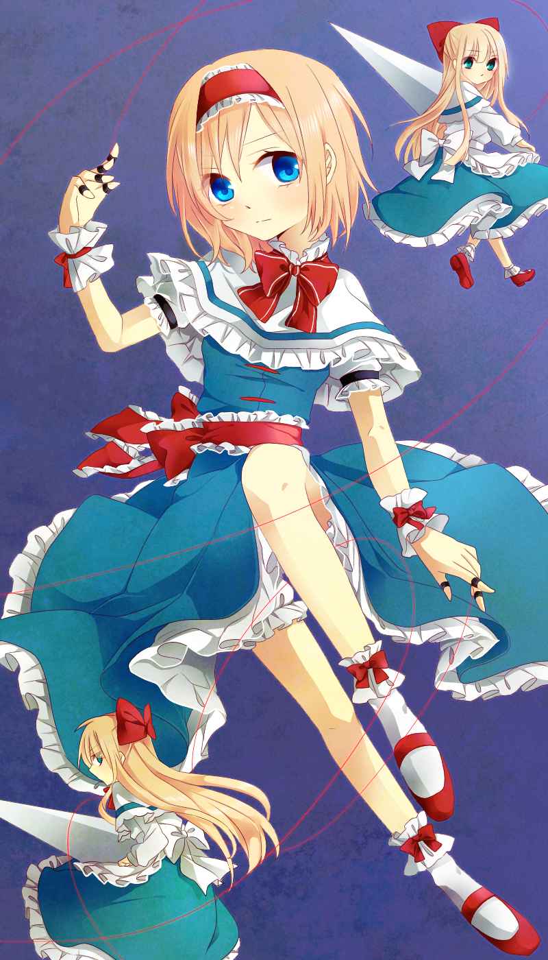 alice margatroid and shanghai doll (touhou) drawn by tsuno_no_hito