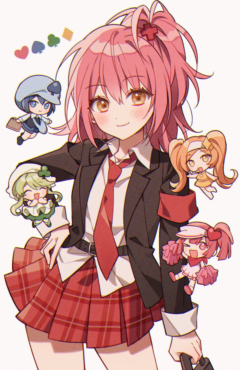 hinamori amu, ran, suu, miki, and dia (shugo chara!) drawn by clunch