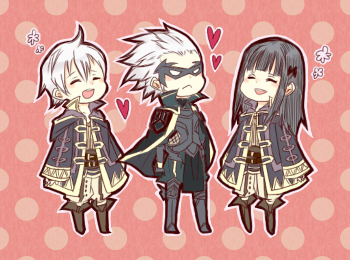 female robin, male robin, male morgan, and gerome (fire emblem and 1 more) drawn by omohayu