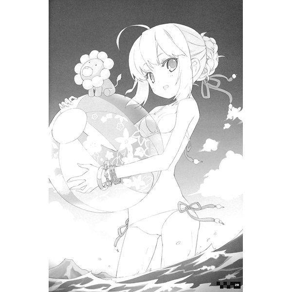 artoria pendragon and saber (fate and 1 more) drawn by h2so4
