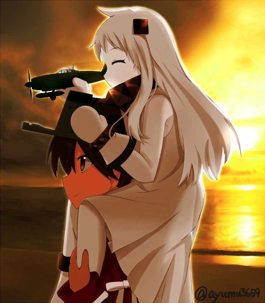 ryuujou and northern ocean princess (kantai collection) drawn by ayumu_(ayumu3659)