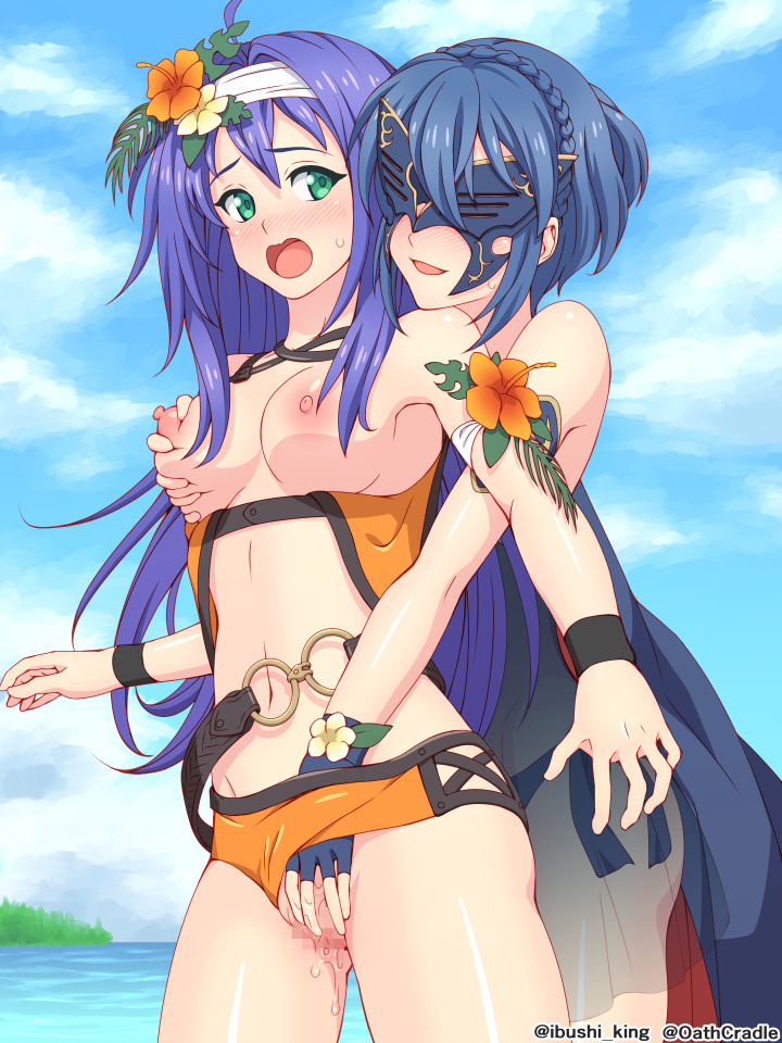 lucina, mia, and marth (fire emblem and 3 more) drawn by ibushi_(oath)
