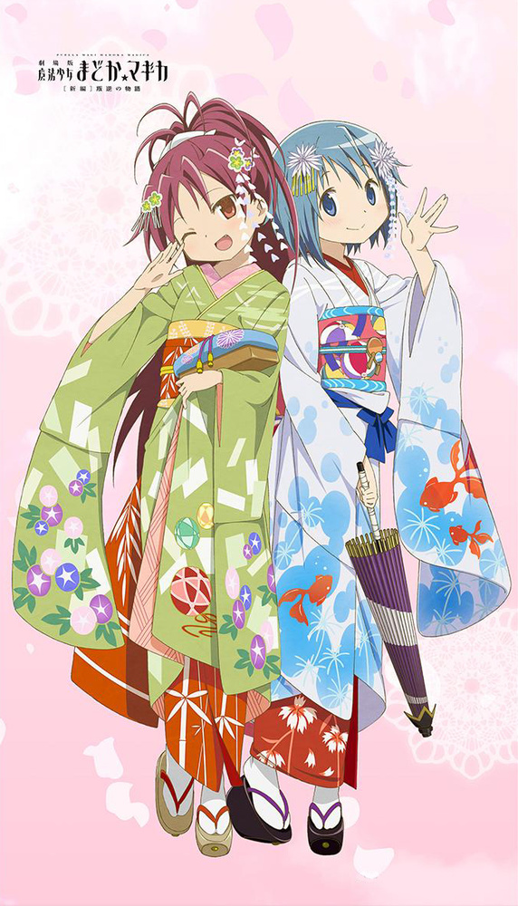 miki sayaka and sakura kyoko (mahou shoujo madoka magica and 1 more)