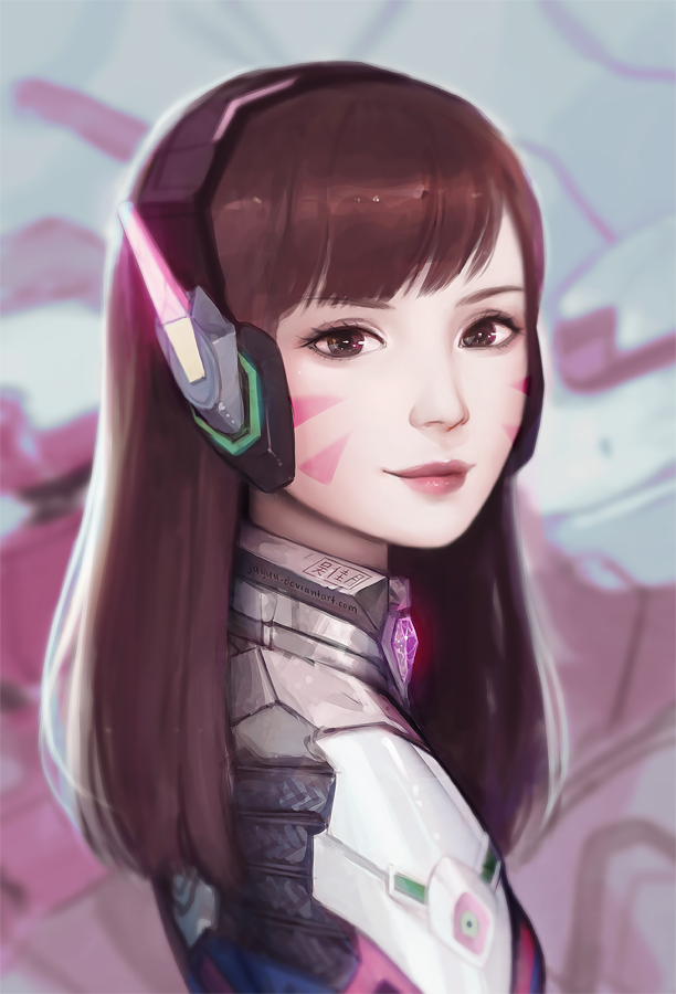 d.va (overwatch and 1 more) drawn by yueko_(jiayue_wu)