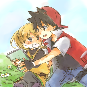 red and yellow (pokemon and 1 more) drawn by yuko_(pixiv271621)