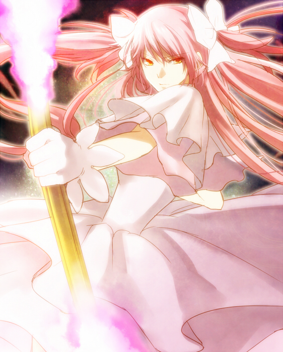 kaname madoka and ultimate madoka (mahou shoujo madoka magica) drawn by kanameyura