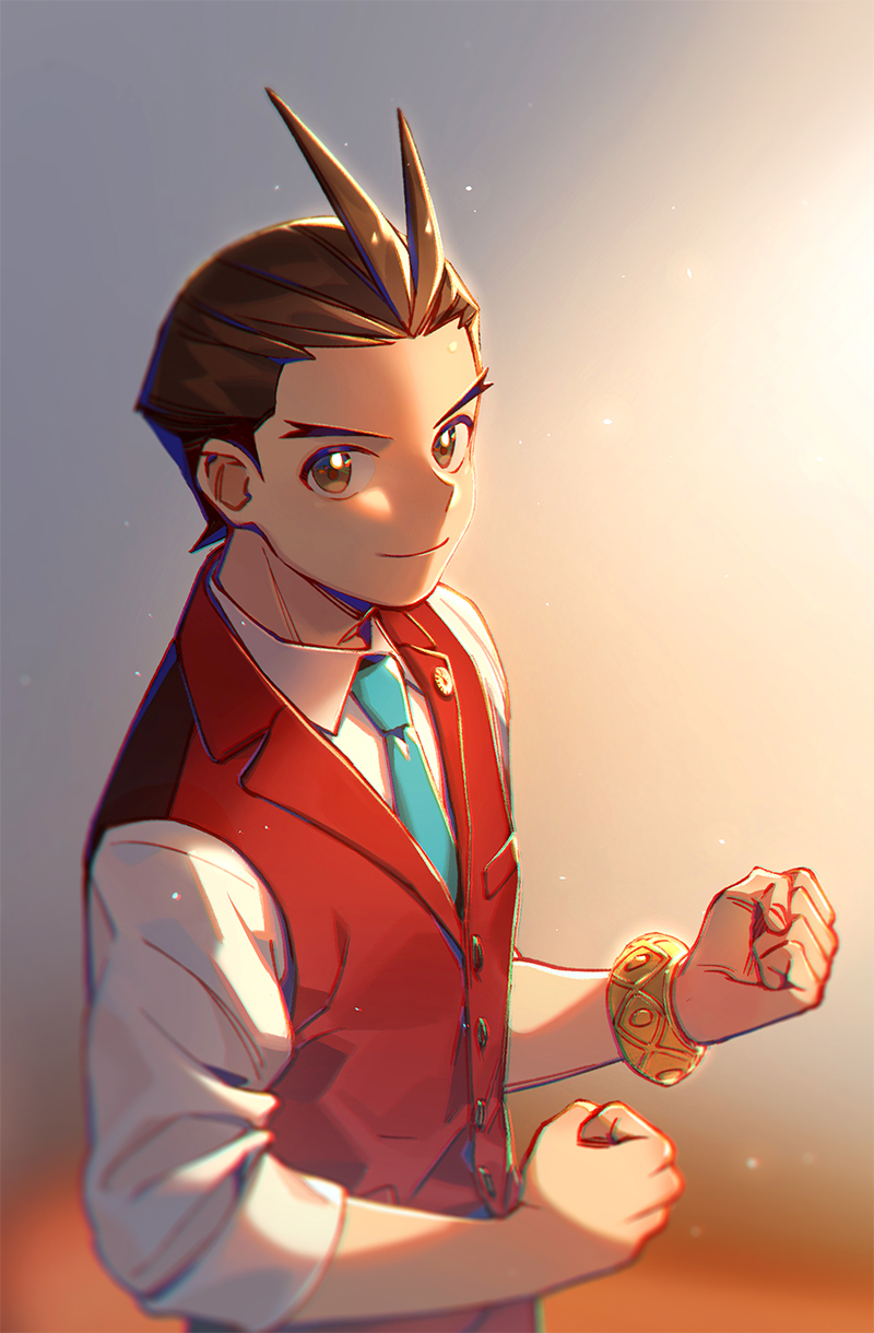 apollo justice (ace attorney) drawn by hi-fi_(fijazzy)