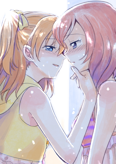 nishikino maki and kosaka honoka (love live! and 1 more) drawn by niina_ryou