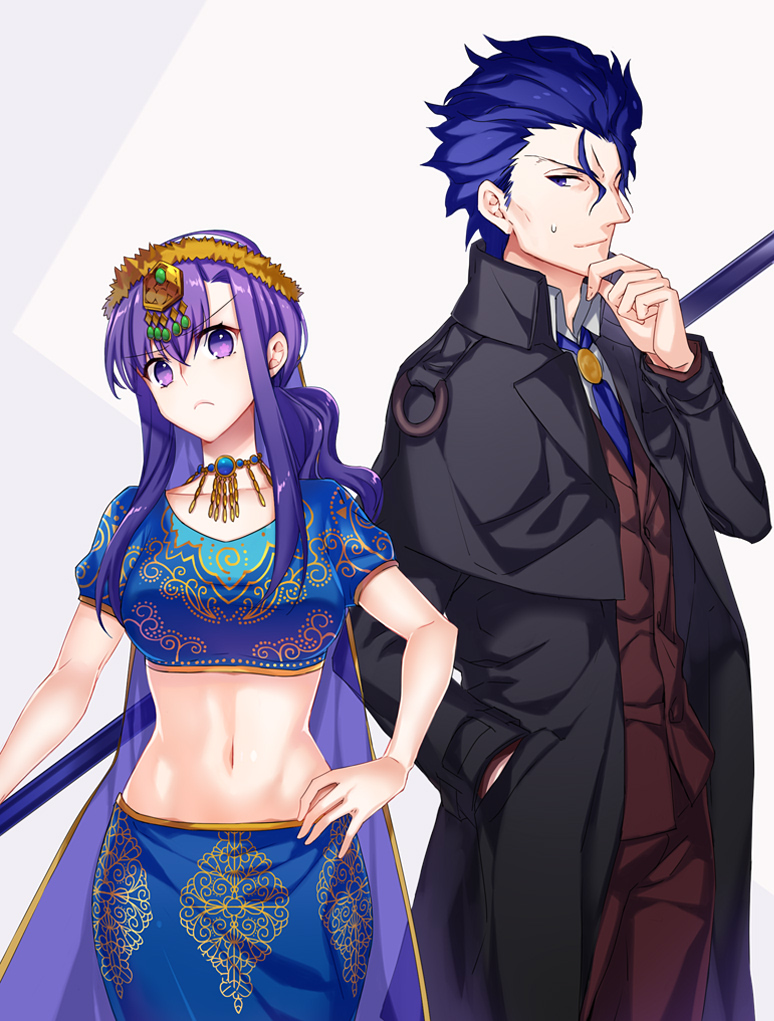 parvati and makiri zolgen (fate and 1 more) drawn by ycco_(estrella)