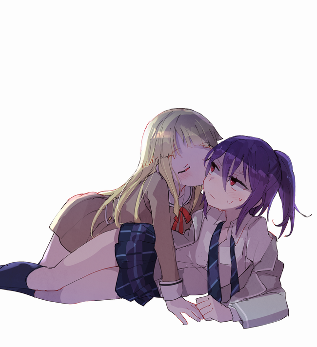 tsurumaki kokoro and seta kaoru (bang dream!) drawn by makino_(727me727)