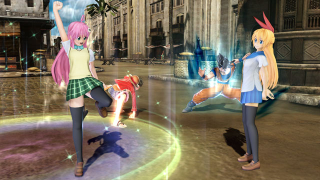 son goku, monkey d. luffy, lala satalin deviluke, and kirisaki chitoge (one piece and 5 more)
