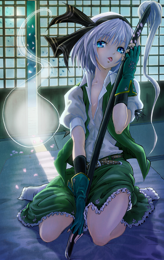 konpaku youmu (touhou) drawn by hijikawa_arashi