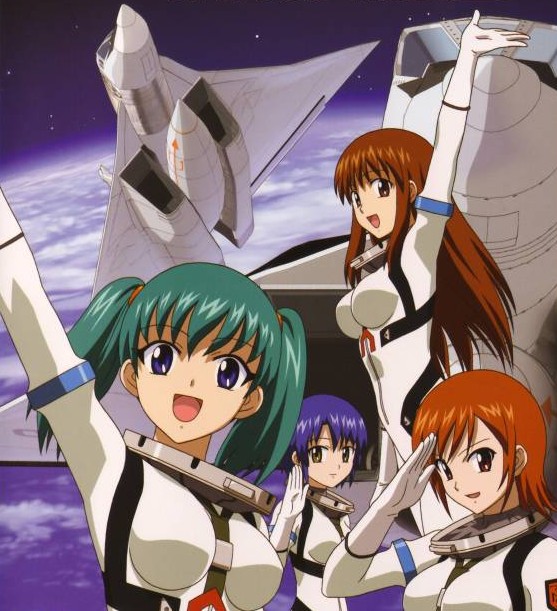 honjou mikaze, doi shizuha, kikuhara karin, and nakamura ayamo (stratos 4) drawn by yamauchi_noriyasu