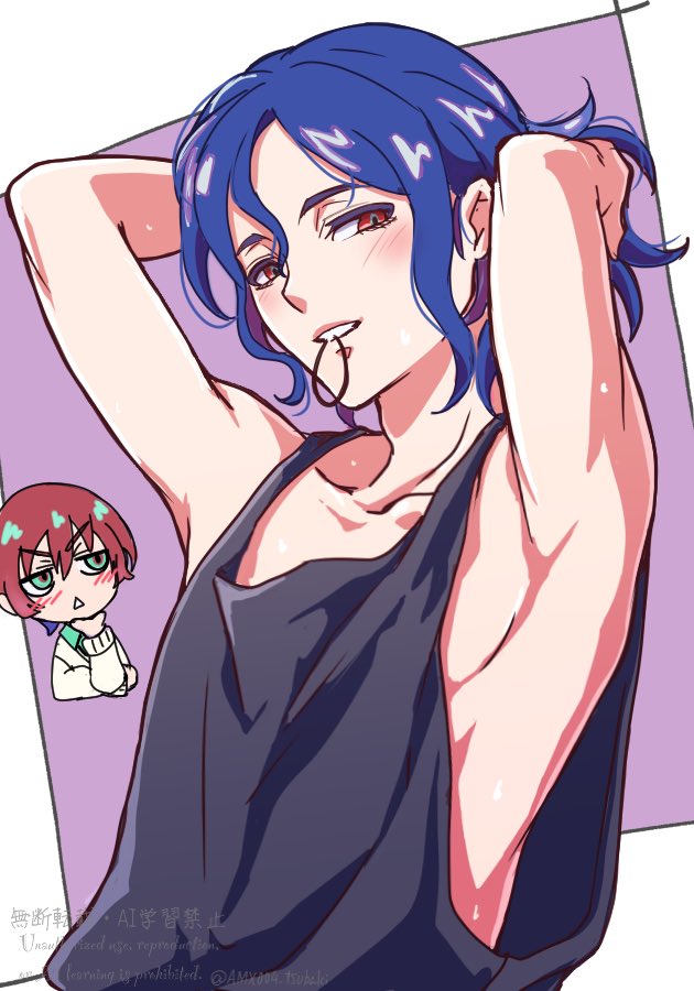 amate yuzuriha and shuji ito (gundam and 1 more) drawn by tsubaki_pbwfa