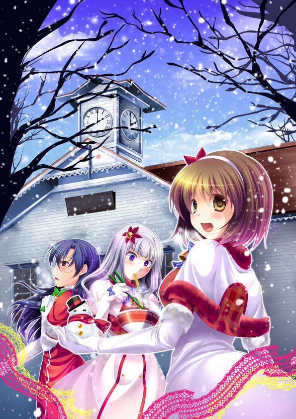 kisaragi chihaya, shijou takane, and hagiwara yukiho (idolmaster) drawn by matsunami_rumi