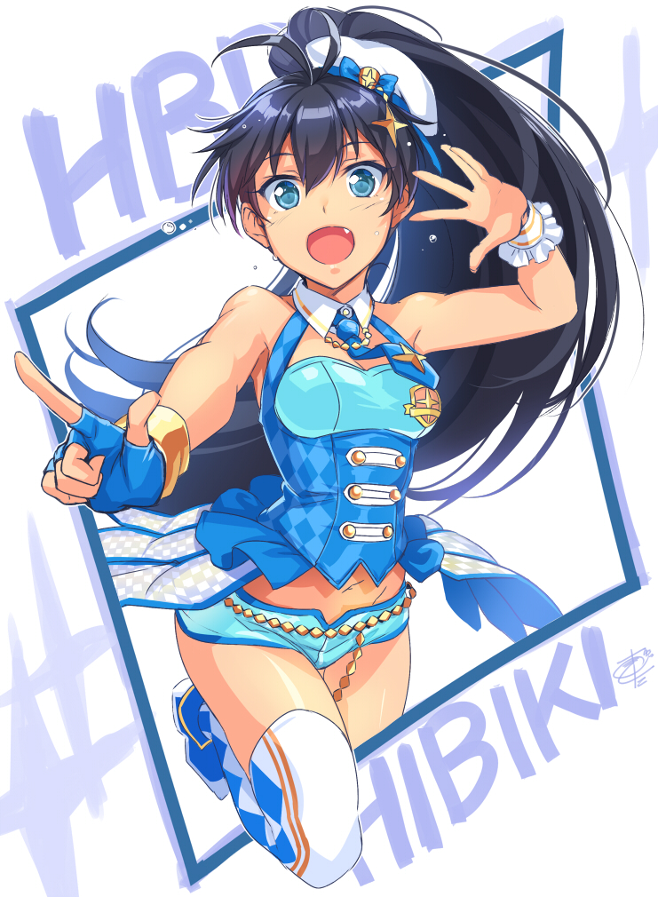 ganaha hibiki (idolmaster and 1 more) drawn by okitakung