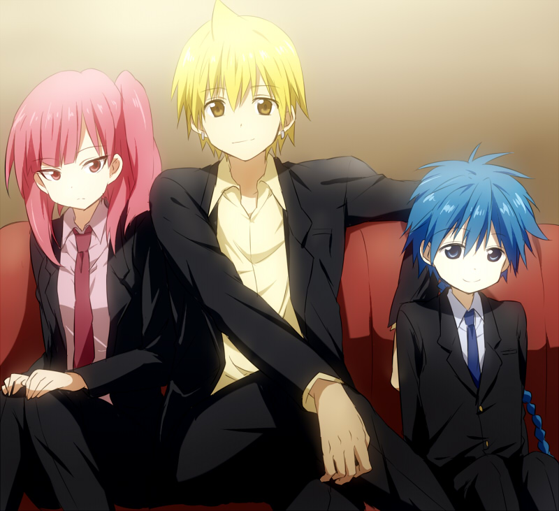 morgiana, aladdin, and alibaba saluja (magi the labyrinth of magic) drawn by maruki_(punchiki)