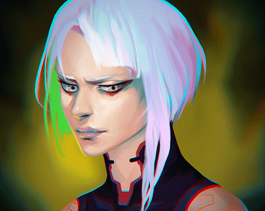 lucy (cyberpunk and 2 more) drawn by vrihedd