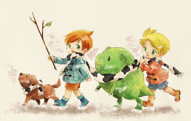 lucas, claus, and boney (mother and 1 more) drawn by ichiyo_(ichiyon)