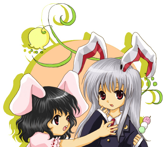 reisen udongein inaba and inaba tewi (touhou) drawn by lco