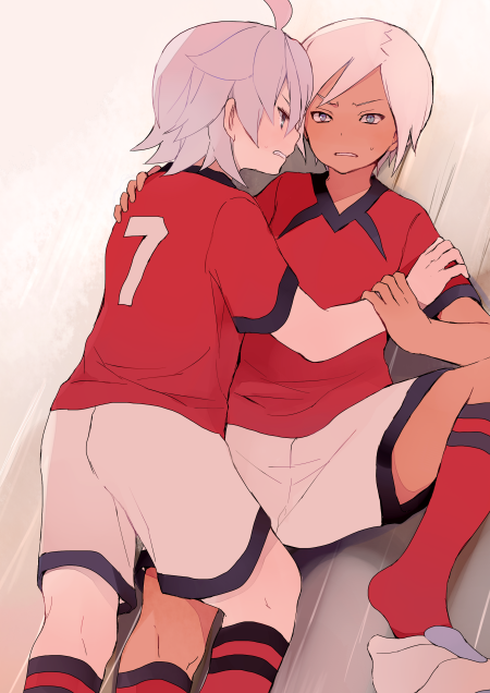izumi kanaaki and tobisawa mana (inazuma eleven and 1 more) drawn by tokio_neo